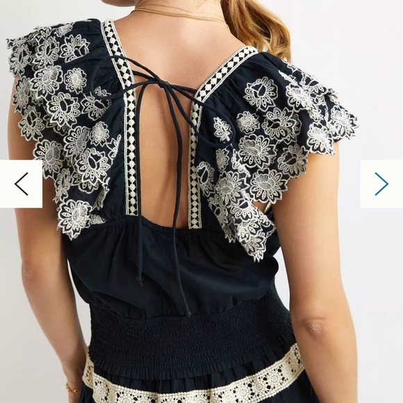 ANTHROPOLOGY Embroidered Lace Blouse - Picture 6 of 9